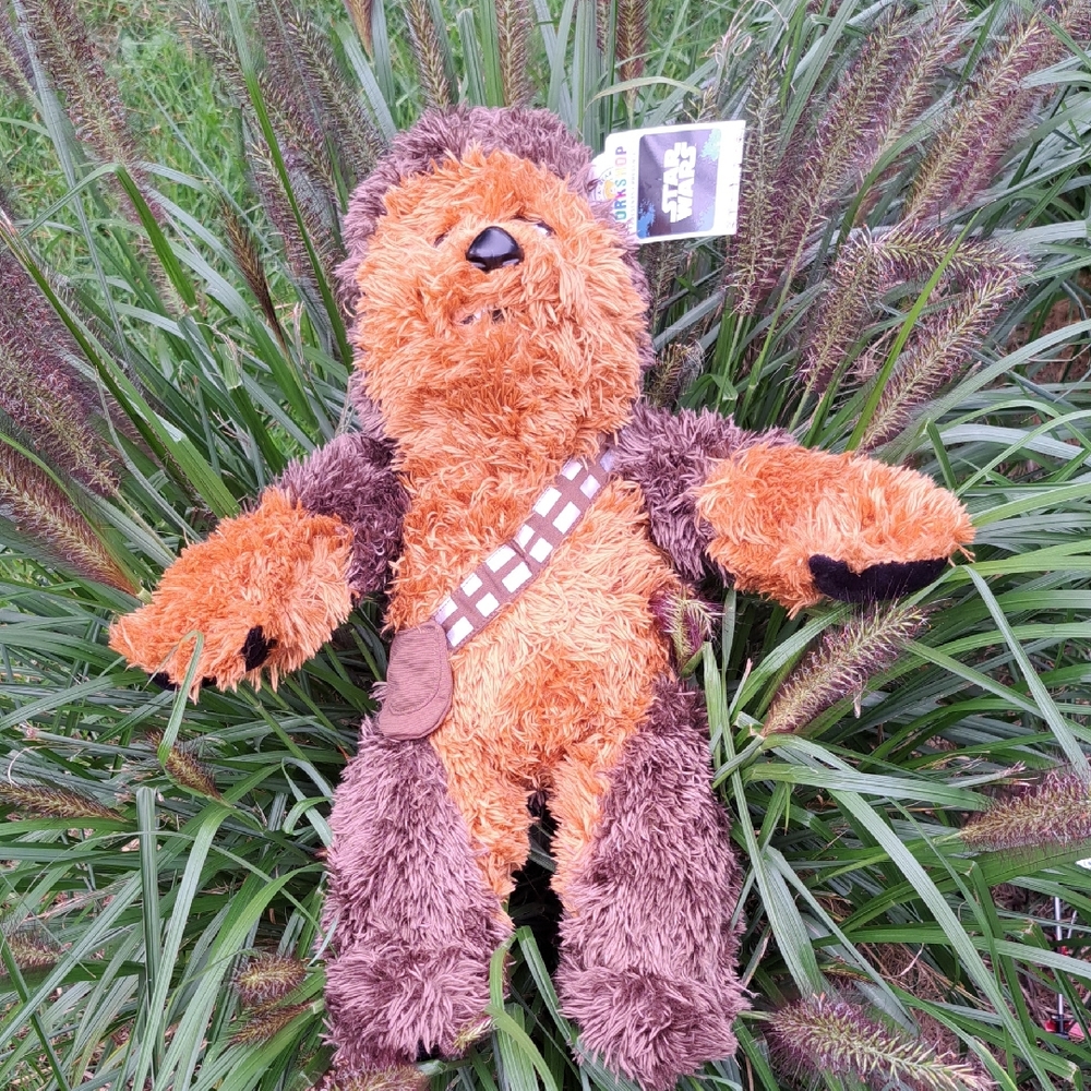 Star wars Disney Build-A-Bear Retired Chewbacca Plush - Brown and Orange New
